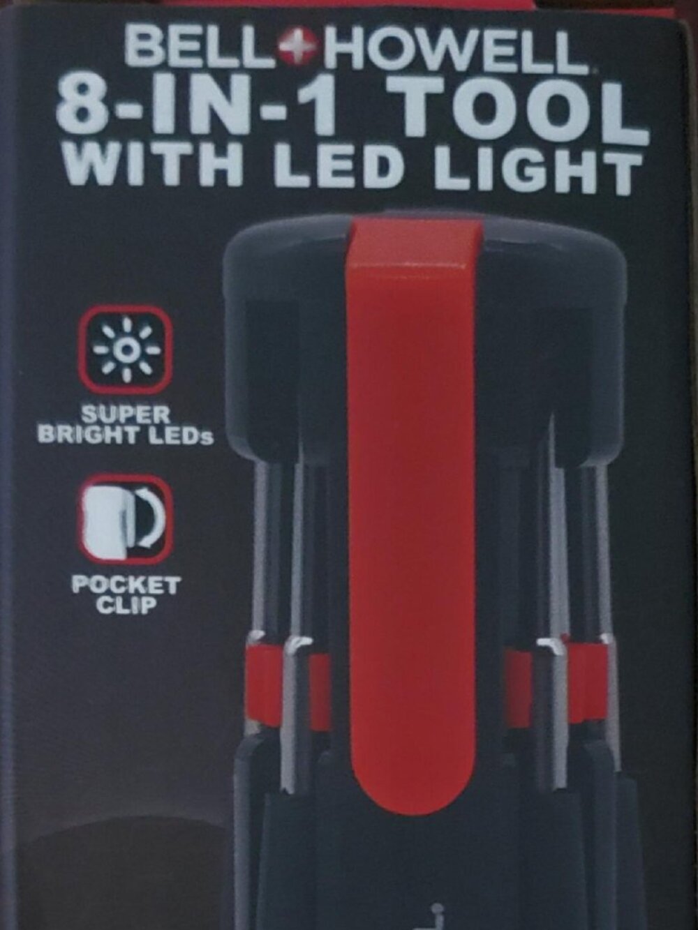 BELL & HOWELL 8 IN 1 LED LIGHT SCREWDRIVER TOOL
